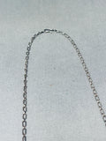 Rare Vintage Native American Hopi Sterling Silver Chiseled Overlay Sunface Necklace-Nativo Arts