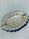 Superior Vintage Native American Navajo Sterling Silver Concho Pendant/ Pin-Nativo Arts