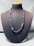 Dropdead Gorgeous Native American Navajo Turquoise Spiny Oyster Sterling Silver Necklace-Nativo Arts