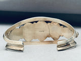 One Of The Best Ever Vintage Native American Navajo Amber Sterling Silver Bracelet-Nativo Arts