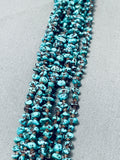 One Of Best Vintage Santo Domingo Turquoise Nuggets Sterling Silver Necklace-Nativo Arts