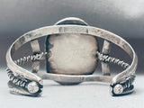 Rare Vintage Native American Navajo Carico Lake Turquoise Sterling Silver Bracelet Old-Nativo Arts