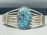 One Of The Best Ever Vintage Native American Navajo Spiderweb Turquoise Sterling Silver Bracelet-Nativo Arts