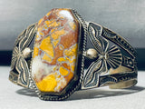 Tree Sap One Of The Coolest Ever Vintage Navajo Red Yellow Agate Sterling Silver Bracelet-Nativo Arts