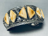 The Best Desert Sand Jasper Vintage Native American Navajo Sterling Silver Bracelet-Nativo Arts