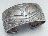 Bennard Frances Dallasvuyaoma Native American Hopi Sterling Silver Bracelet-Nativo Arts