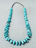 Striking Vintage Native American Navajo Turquoise Shell Sterling Silver Necklace-Nativo Arts