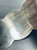 Newsworthy Vintage Native American Navajo Sterling Silver Bracelet Signed By Sunshine Reeves-Nativo Arts