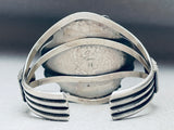 One Of The Most Vivid Vintage Native American Navajo Royston Turquoise Sterling Silver Bracelet-Nativo Arts
