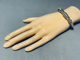 Important Orville Tsinnie Vintage Native American Navajo Sterling Silver Rope Bracelet-Nativo Arts