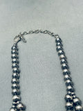 Gorgy Vintage Southwest Denim Lapis Sterling Silver Squash Blossom Necklace-Nativo Arts