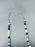Native American Gasp! Santo Domingo Dragonfly Turquoise Inlay Sterling Silver Necklace-Nativo Arts