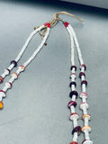 Fantastic Vintage Santo Domingo Purple Shell Turquoise Necklace-Nativo Arts