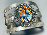 Very Rare Boulder Opal Vintage Southwest Sterling Silver Bracelet-Nativo Arts