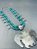 Stunning Navajo/ Sioux Turquoise Sterling Silver Squash Blossom Necklace-Nativo Arts