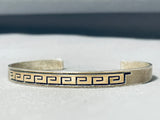 Special Vintage Native American Navajo 14k Gold Sterling Silver Bracelet-Nativo Arts