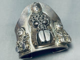 The Best Vintage Southwest Storyteller Sterling Silver Bracelet-Nativo Arts
