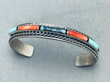 Yazzie Vintage Native American Navajo 6.5 Inch Wrist Sterling Silver Bracelet-Nativo Arts