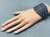 One Of The Most Detailed Ever Vintage Southwest Sterling Silver Bracelet-Nativo Arts