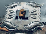 Early 1900's Vintage Native American Navajo 1st Phase Sterling Silver Concho Belt Old-Nativo Arts