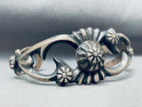 Detailed Hand Repoussed Vintage Native American Navajo Sterling Silver Bracelet-Nativo Arts