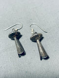 Special Vintage Native American Navajo Sterling Silver Squash Blossom Earrings-Nativo Arts