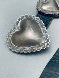 Hand Tooled Vintage Native American Navajo Heart Sterling Silver Concho Belt-Nativo Arts