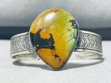 Native American Breathtaking Vintage Frogskin Turquoise Sterling Silver Bracelet-Nativo Arts