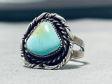 Stunning Vintage Native American Navajo Royston Turquoise Sterling Silver Ring-Nativo Arts