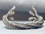 One Of The Best Ever Vintage Native American Navajo Sterling Silver Bracelet-Nativo Arts
