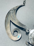 Will Talaheftewa!! Vintage HopI Turquoise Sterling Silver Necklace Old-Nativo Arts