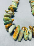 Native American 200+ Gram Vintage Santo Domingo Royston Turquoise Sterling Silver Necklace-Nativo Arts