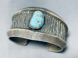 137 Grams Vintage Native American Navajo #8 Turquoise Sterling Silver Bracelet-Nativo Arts
