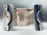 Heavy 94 Grams Vintage Southwest Sterling Silver Wide Bracelet-Nativo Arts