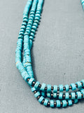 Native American Fab Vintage Santo Domingo Spiny Oyster Heishi Sterling Silver Necklace-Nativo Arts