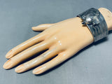 Dog Extremely Detailed Vintage Sterling Silver Bracelet Cuff-Nativo Arts