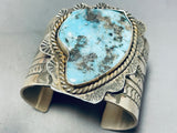 158 Grams Jaw-dropping Native American Navajo Morenci Turquoise Sterling Silver Bracelet-Nativo Arts