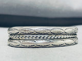 Exceptional Vintage Native American Navajo Sterling Silver Bracelet-Nativo Arts