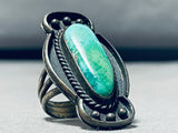 Interesting Vintage Native American Navajo Royston Turquoise Sterling Silver Ring-Nativo Arts