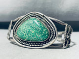 Early Damale Turquoise Vintage Native American Navajo Sterling Silver Bracelet Cuff-Nativo Arts