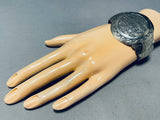 One Of The Best Vintage Native American Navajo Story Scene Sterling Silver Bracelet-Nativo Arts