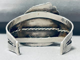Important Best Vintage Native American Navajo Carico Lake Turquoise Sterling Silver Bracelet-Nativo Arts