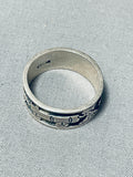 Native American Navajo Story On The Finger Vintage Sterling Silver Hand Carved Ring-Nativo Arts