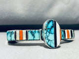 One Of The Best Ever Vintage Native American Navajo Spiderweb Turquoise Sterling Silver Bracelet-Nativo Arts