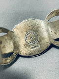 One Of Most Unique Ever Vintage Native American Navajo Turquoise Gold Sterling Silver Bracelet-Nativo Arts