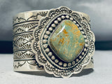132 Grams Native American Navajo Royston Turquoise Sterling Silver Signed Bracelet-Nativo Arts