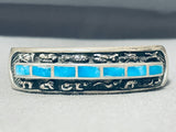 Marvelous Vintage Native American Navajo Turquoise Sterling Silver Bracelet-Nativo Arts
