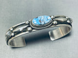 Native American Albert Jake Golden Hill Turquoise Sterling Silver Bracelet-Nativo Arts