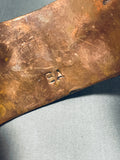 Unique Vintage Native American Navajo Copper & Sterling Silver Storyteller Bracelet-Nativo Arts