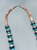One Of The Most Unique Vintage Native American Navajo Turquoise Sterling Silver Naja Necklace-Nativo Arts